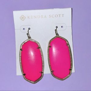 Neon Pink Danielle Earrings